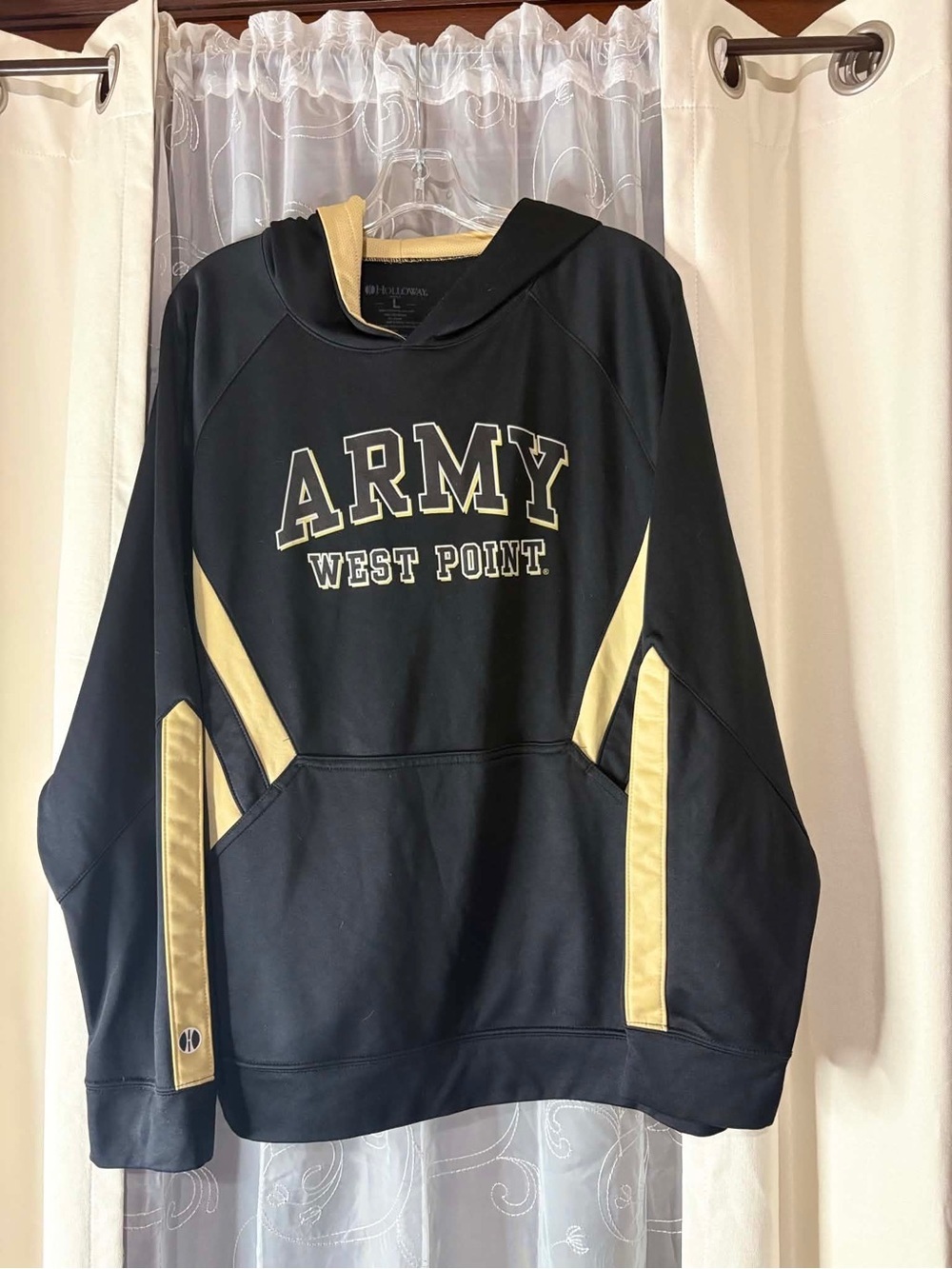Army West Point Black & Gold Hoodie size Large